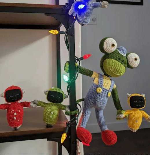 gecko's garage amigurumi figür seti