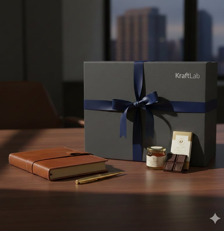 Giftbox with KraftLab's Logo