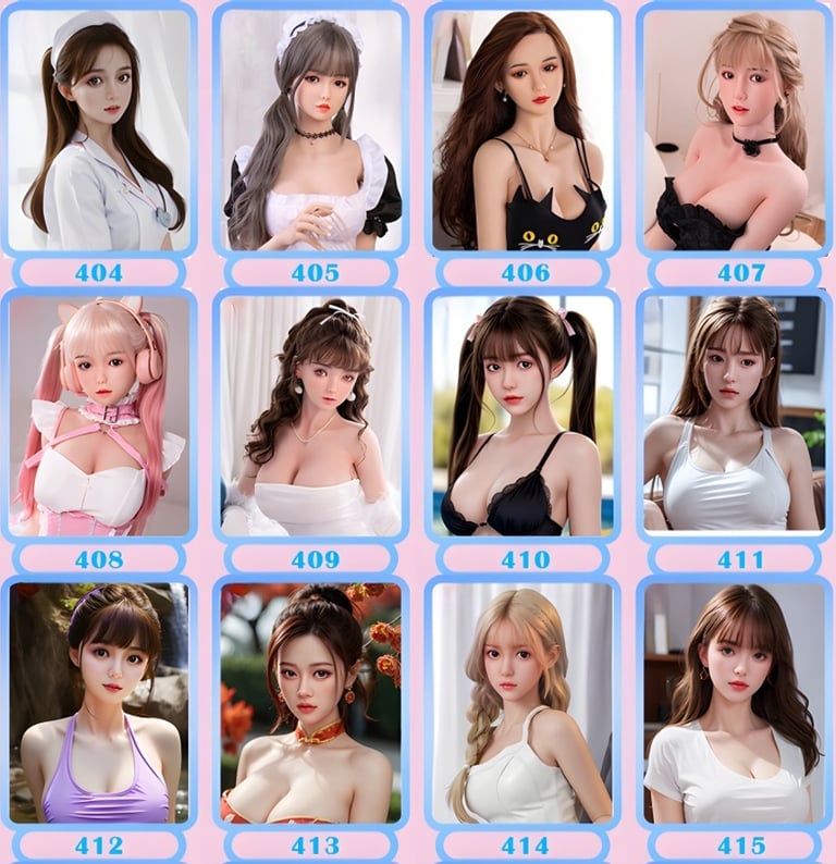 visages poupée réaliste silicone DDF