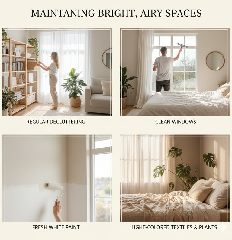 home decor - maintaining bright spaces