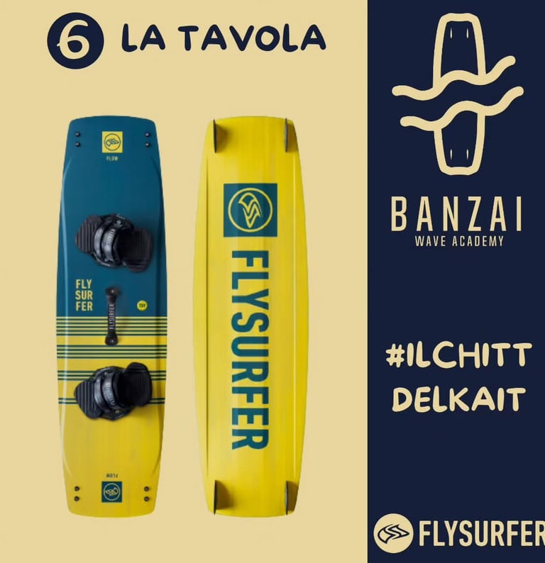 tavola da kitesurf in entrambe le facciate e completa di tutto pinnette pad e maniglia