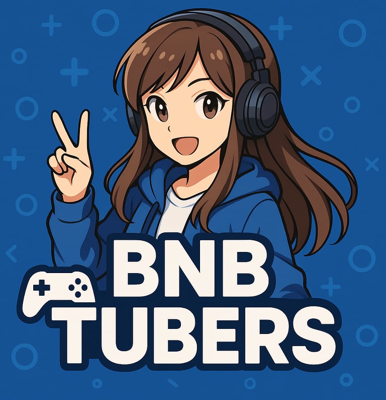 a woman with headphones and headphones on a blue background, anime, vtuber