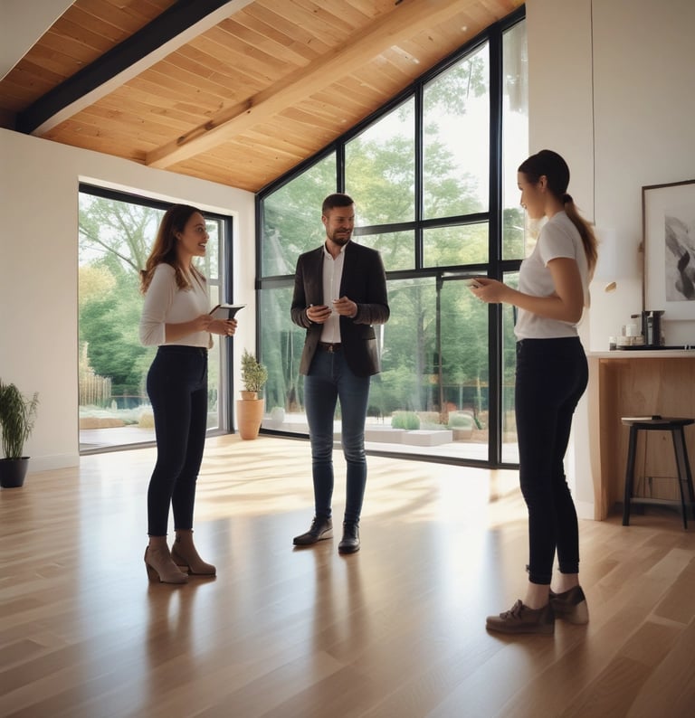 Bright living room with modern inventory
