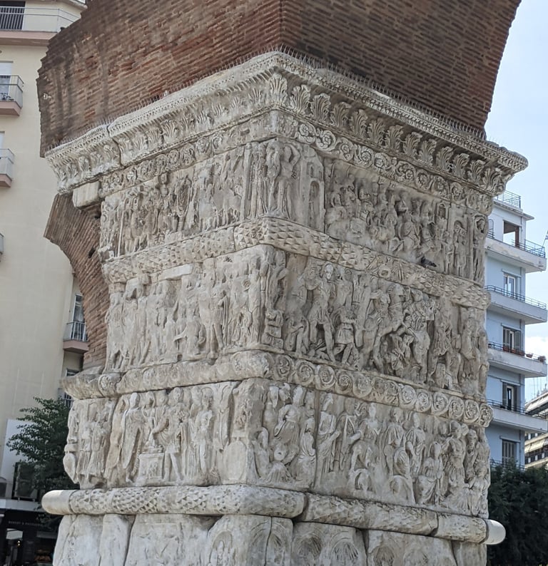 The arch of Galerius Thessaloniki Greece