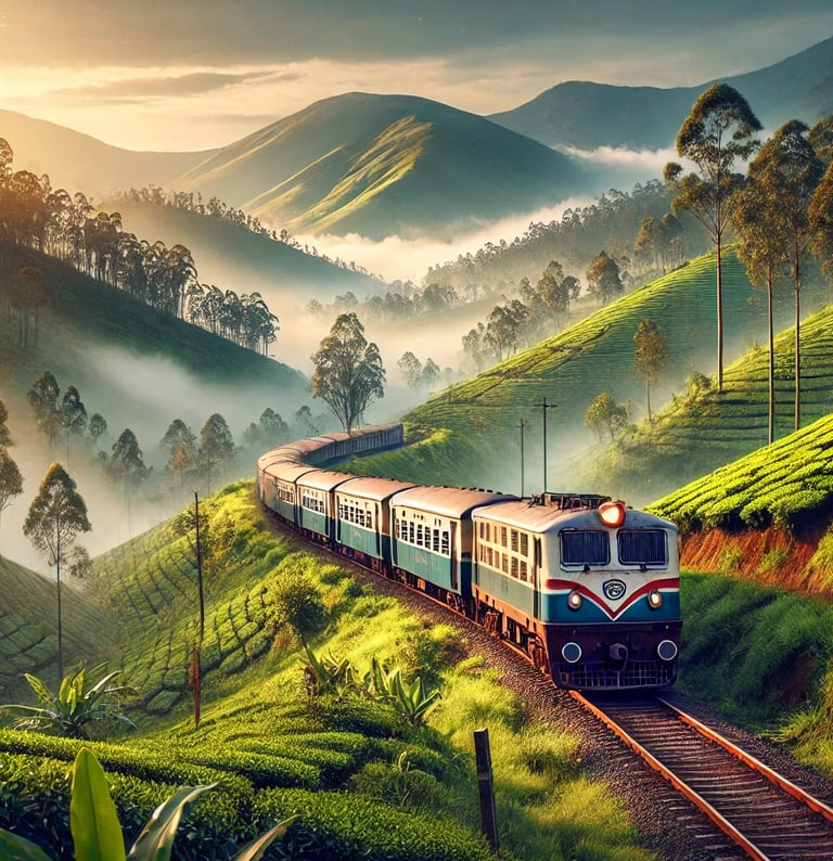 Train enters with the students to explore the scenic landscape and culture of Ooty