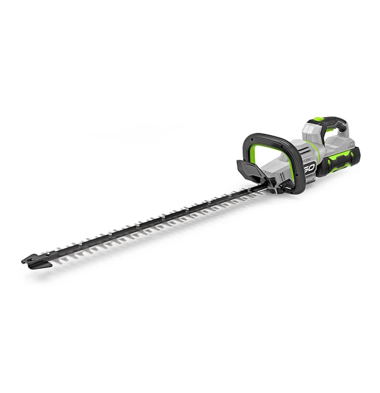EGO Power+ 24-inch cordless hedge trimmer, a powerful battery-operated tool for precise shrub and bush trimming.