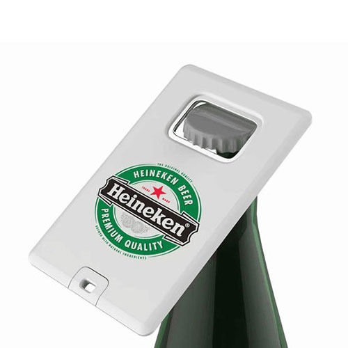 USB Card Bottle Opener, Custom Printed USB Flash Drive with Bottle Opener