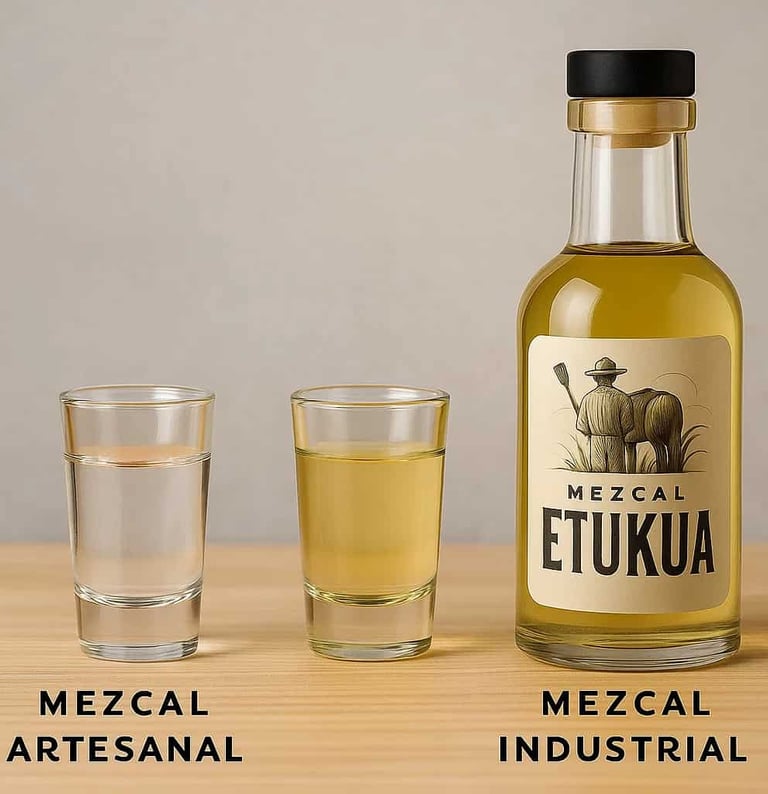 xperiencia de cata comparativa entre mezcal artesanal e industrial