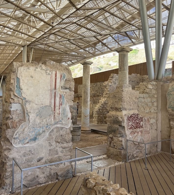 Interior of the Museum of the Roman Forum of Cartagena, which is part of the largest urban archaeolo