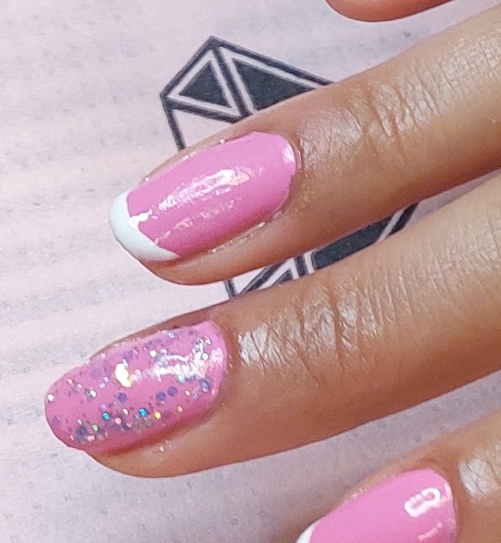 GelLack & Fransk & Glitter