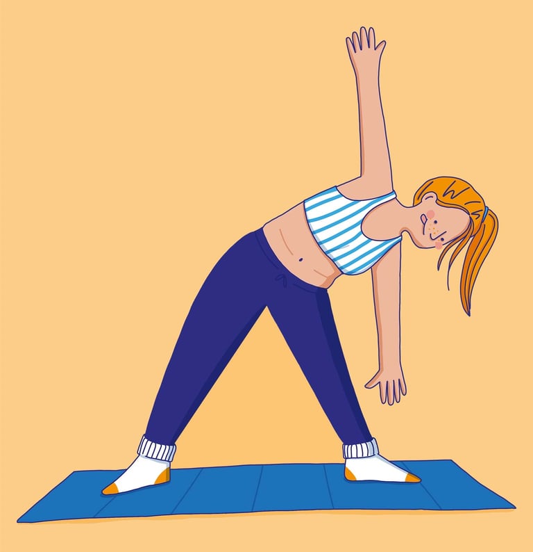 a woman in a sports bra top doing yoga