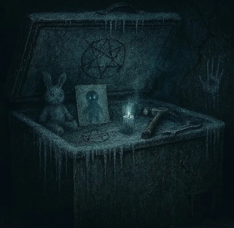 Ritual of frost freezer horror of boy in the ice