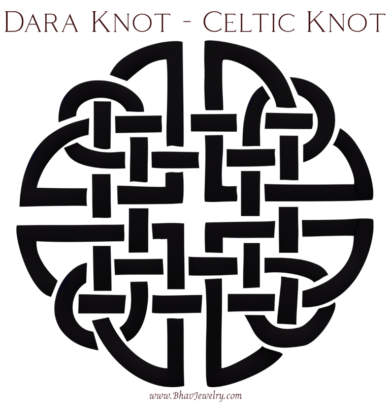 Dara Knot Celtic Knot Variations Infographic by Bhav Spiritual Jewelry
