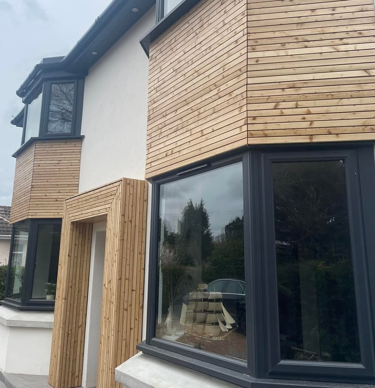 Worcester building contractors working on residential extension project