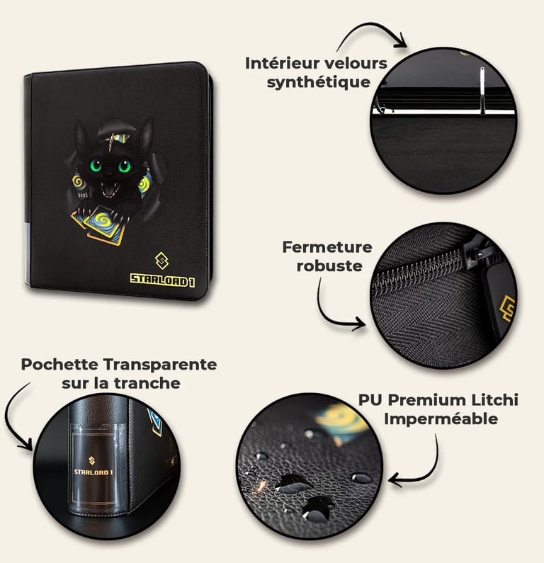 finitions premium classeur cartes