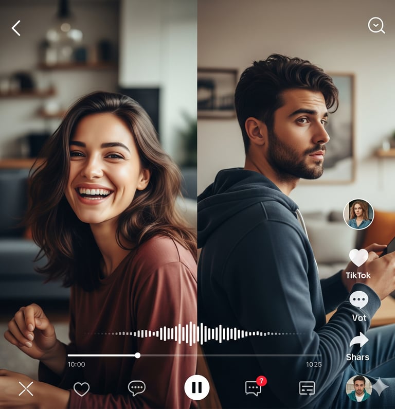 TikTok refletindo diferenças entre amor autêntico e amor líquido em 2025