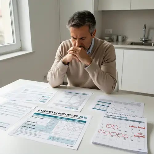 a man sitting at a table with papers and papers