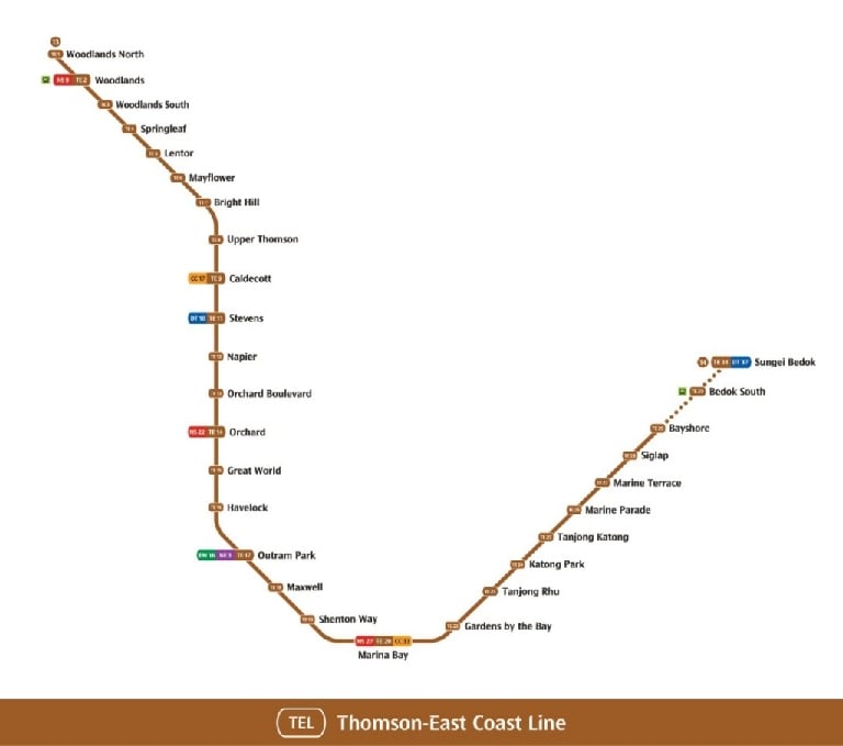 Thomson-East Coast Line 1 (TEL1) - commuters in Woodlands greater accessibility and shortening their travelling time