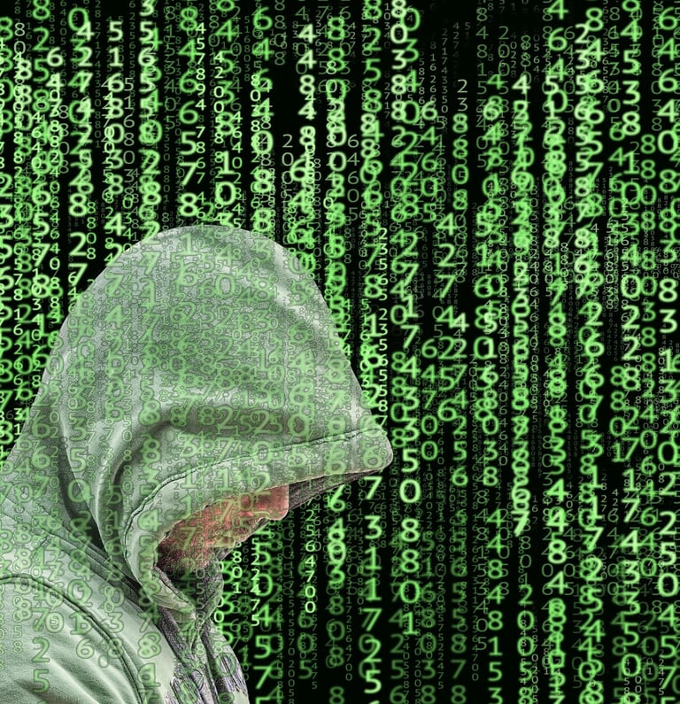 a man in a hoodie is looking at his phone