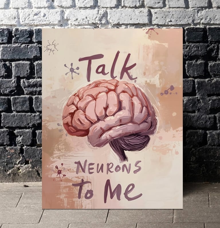 brain anatomy talk neurons to me painting brain painting brain wall art perfect gift for neurologist