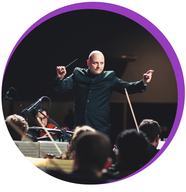 Chef d'orchestre de violon