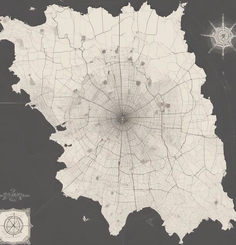 blue and white striped round textile