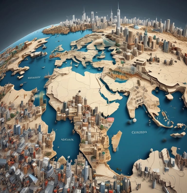 blue and white striped round textile