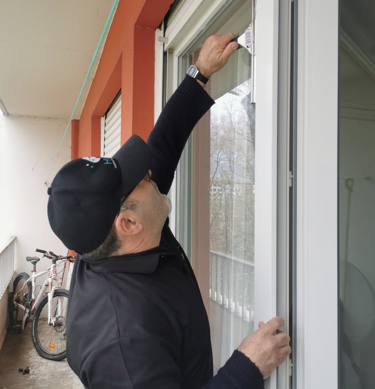 nettoyage avec raclette 