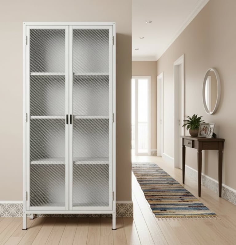 Movel industrial em Porto Alegre. Armario multiuso para ambientes como lavanderia, cozinha, área de serviço e home office. 