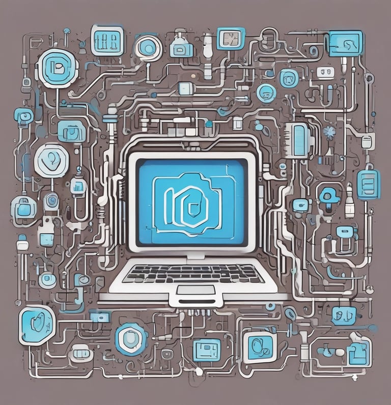 Clean, modern laptop screen displaying digitalmotive.com.au landing page with buy now buttons on a white background.