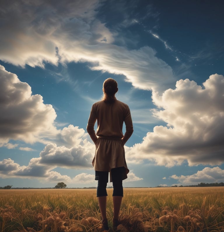 blue and white striped round textile