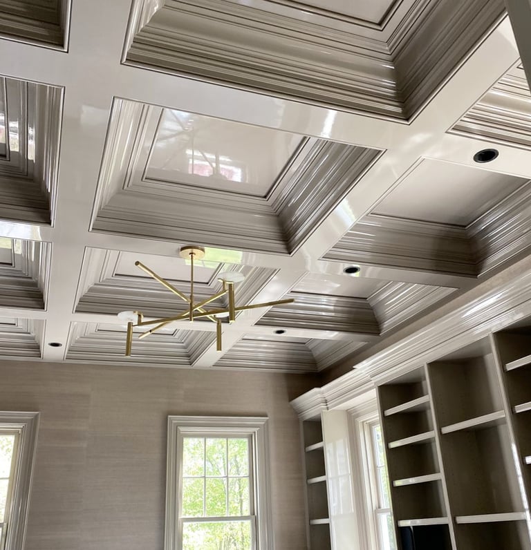 a room with a chandelier and a chandelier - DAECO PAINTING Your Professional Painter