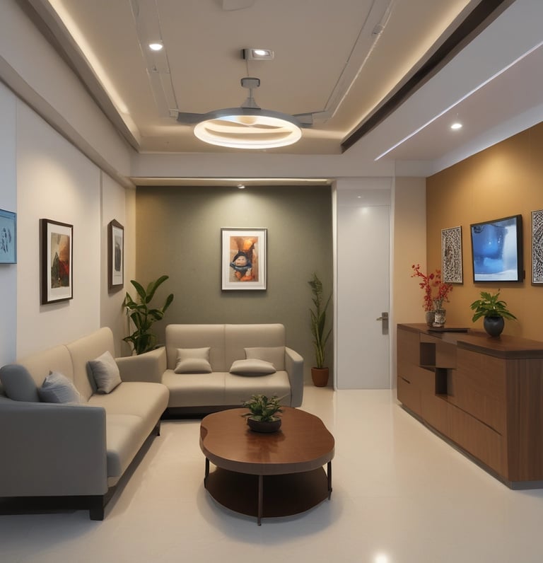 A warm, welcoming cardiology clinic reception with friendly staff ready to assist patients.