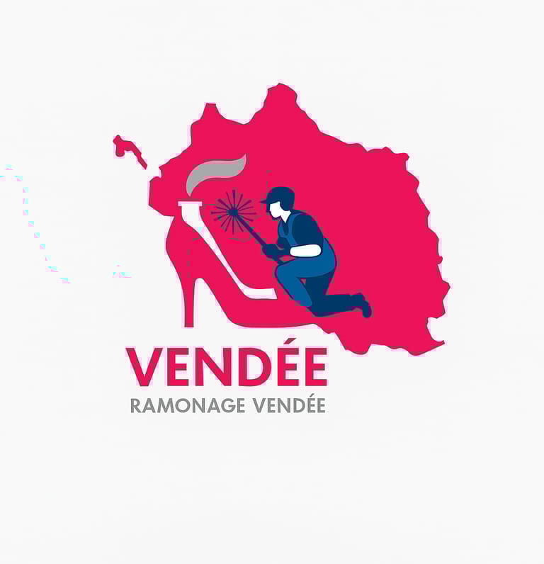 Carte de la Vendée zone d'intervention de ramonage par le technicien ramoneur-fumiste en Vendée