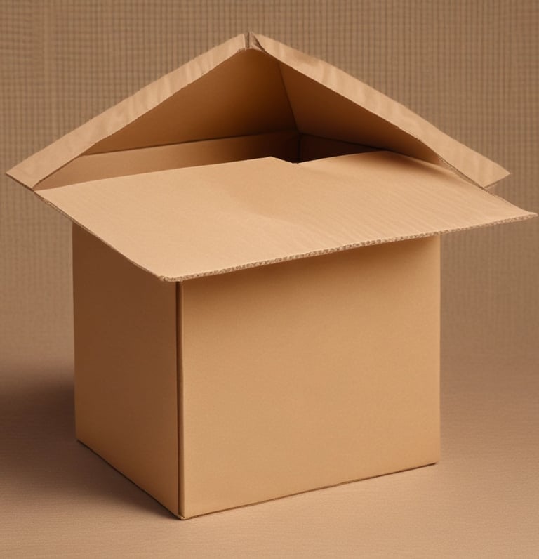 A stack of flattened and tightly packed cardboard boxes and packaging materials, displaying various printed labels, logos, and text in multiple colors. The cardboard is crumpled and layered, showing visible wear and tear, and some pieces have torn edges.