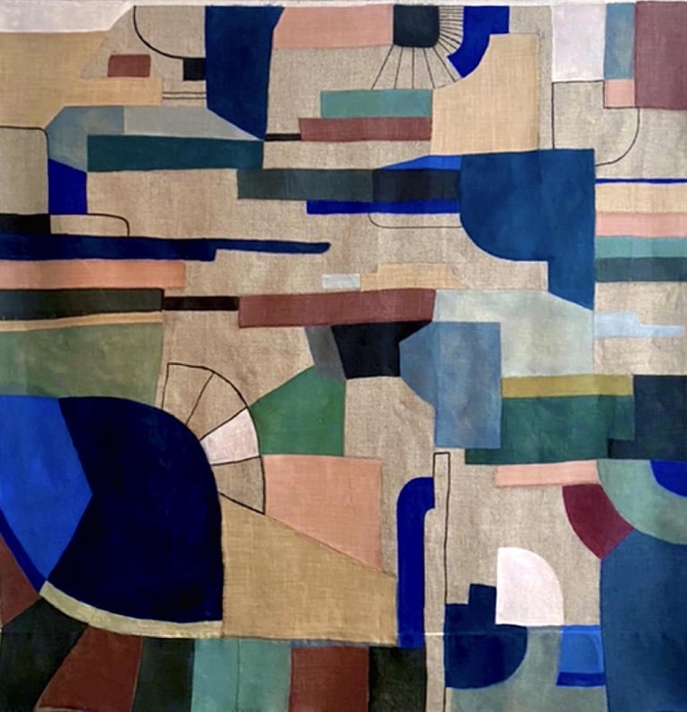 textile painted carpet