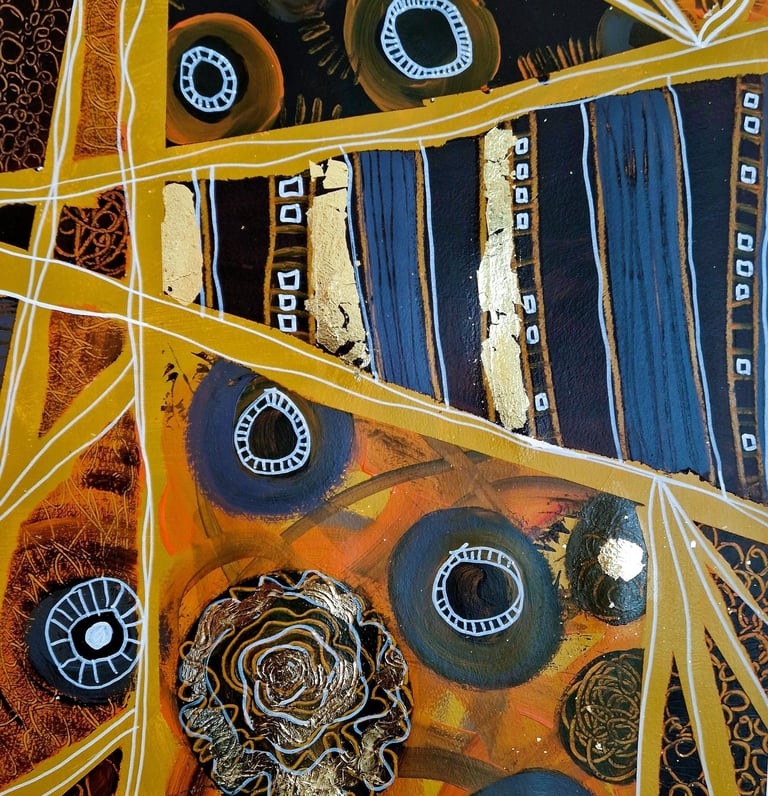Sue Binding artwork 'Golden Brown'