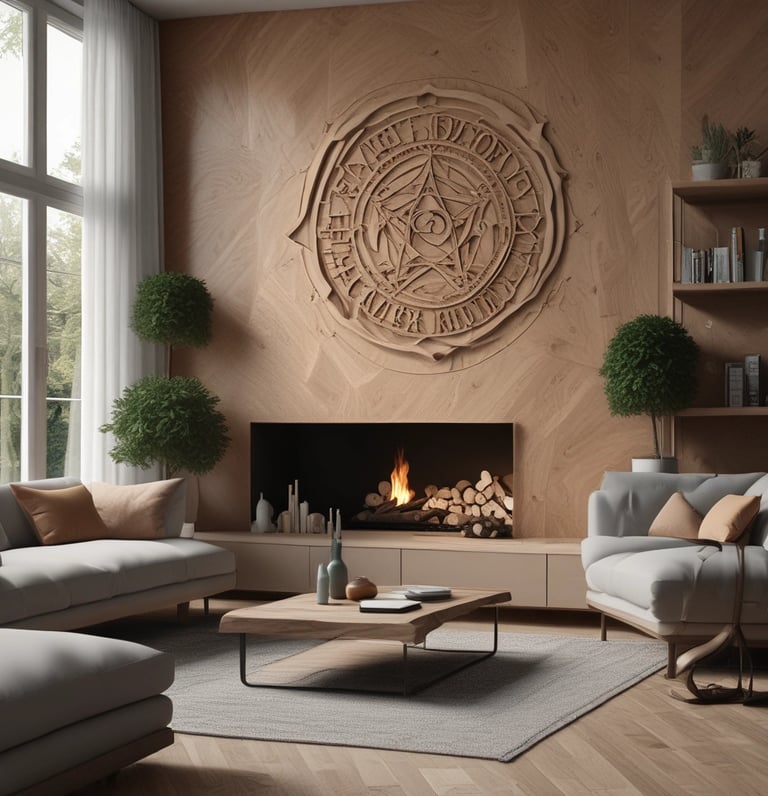 blue and white striped round textile