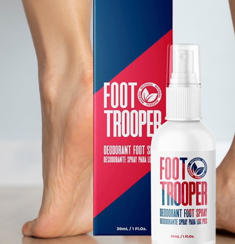 Foot Trooper spray bottle - Foot hygiene product review Mexico