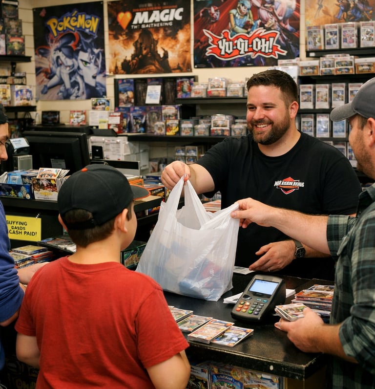 Card Shop with customers