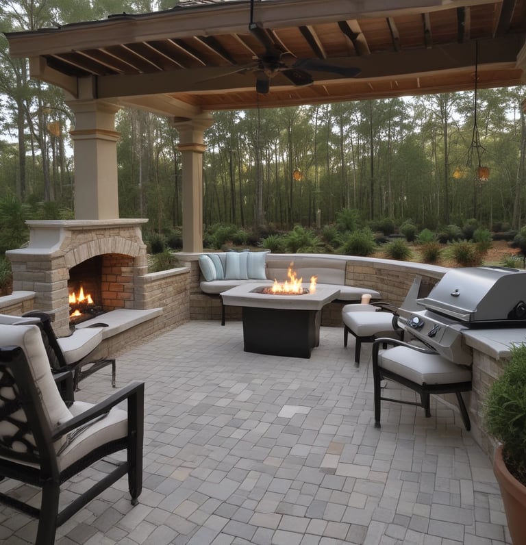 blue and white striped round textile