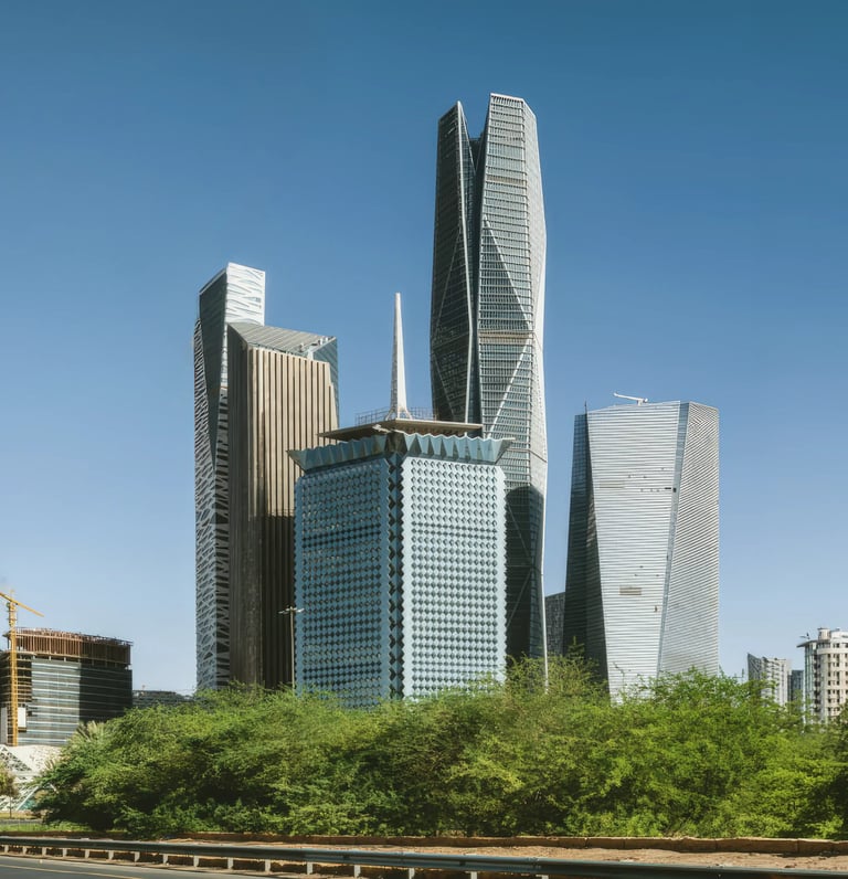 أبراج كافد في الرياض المملكة العربية السعودية مشاريع البناء والهندسة - KKAFD Riyadh delivered by CDCLCO