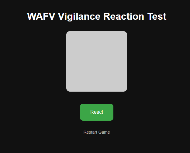 WAFV test, Train Driver test