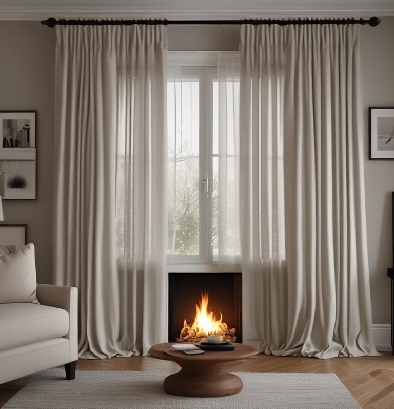 A modern and stylish roller blind displayed in a bright room.