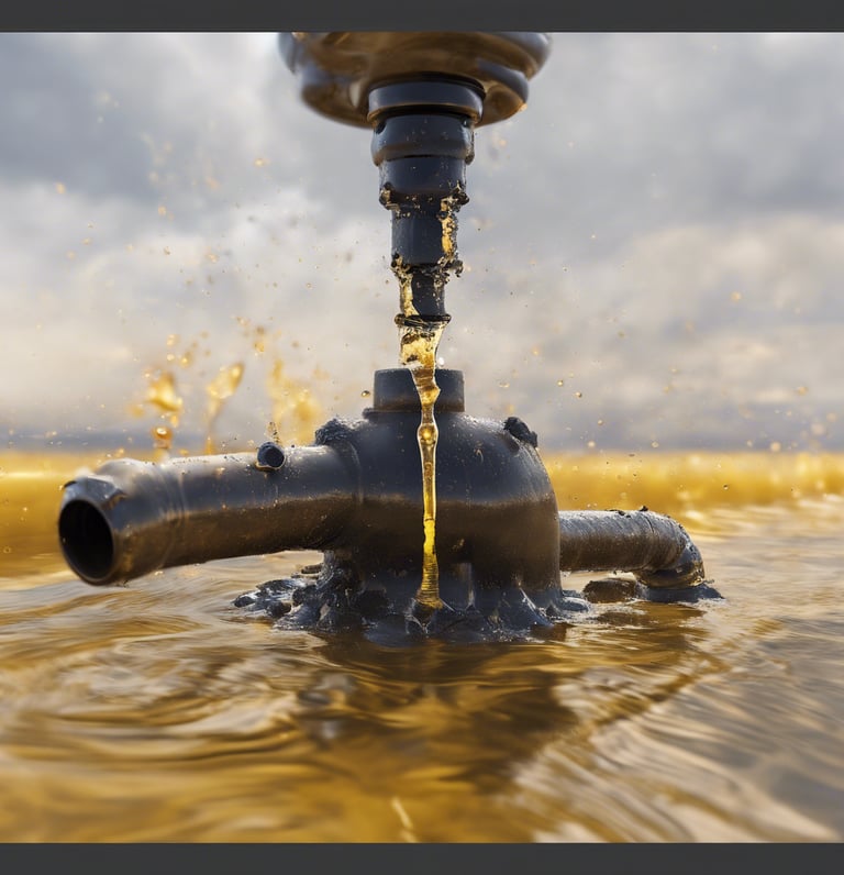 water coming out from gray pipe