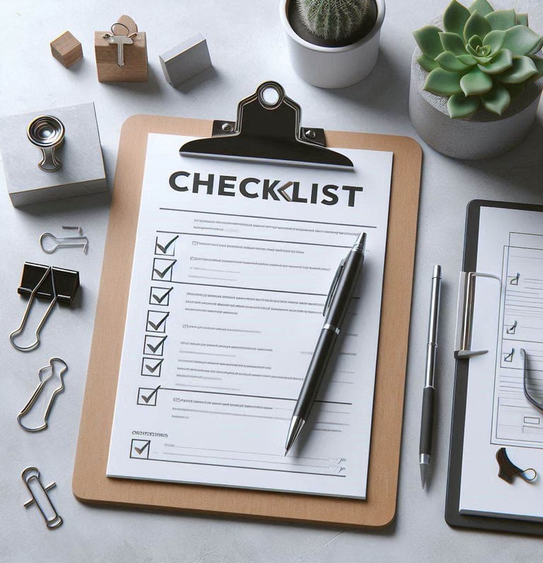 Checklist image for vending machine transport
