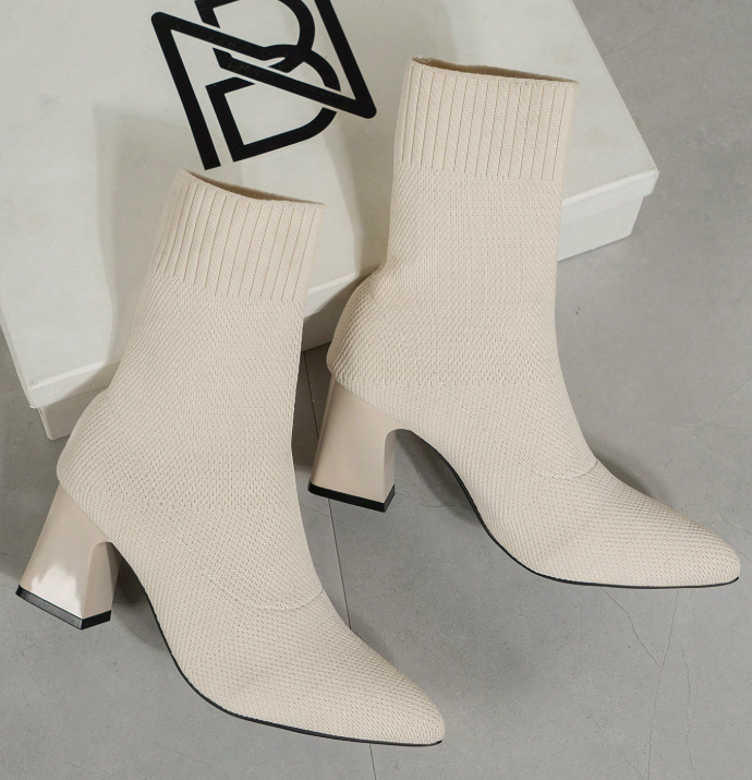 white Shein timeless boots