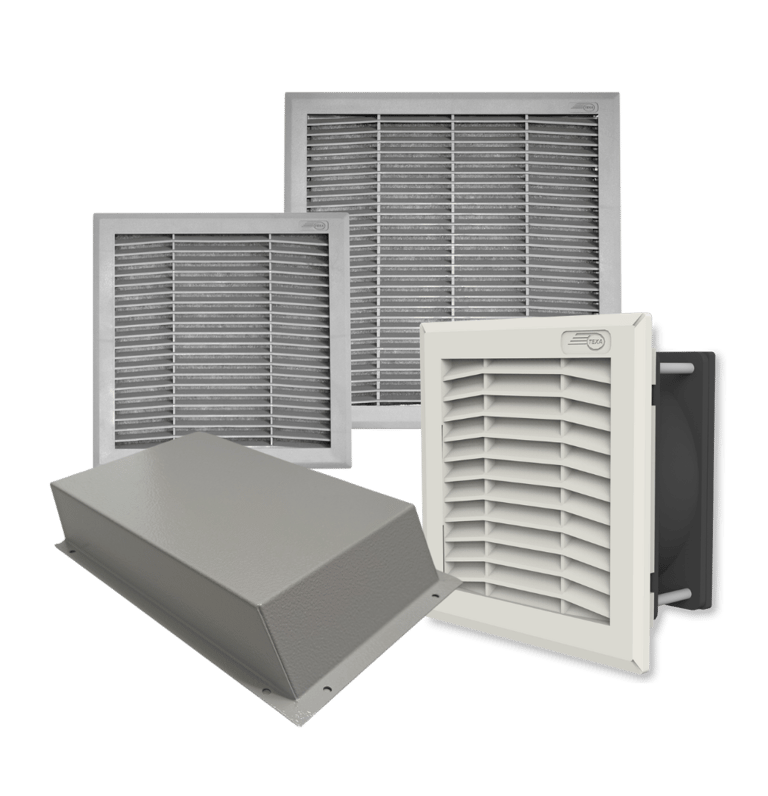Filter fans, filters and fan cowls