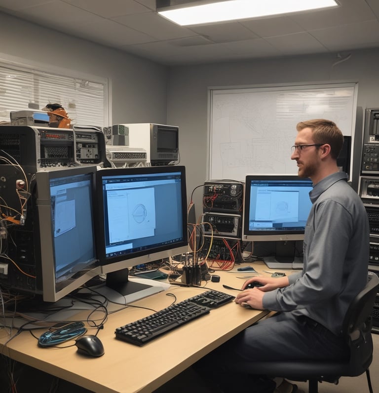 blue and white striped round textile