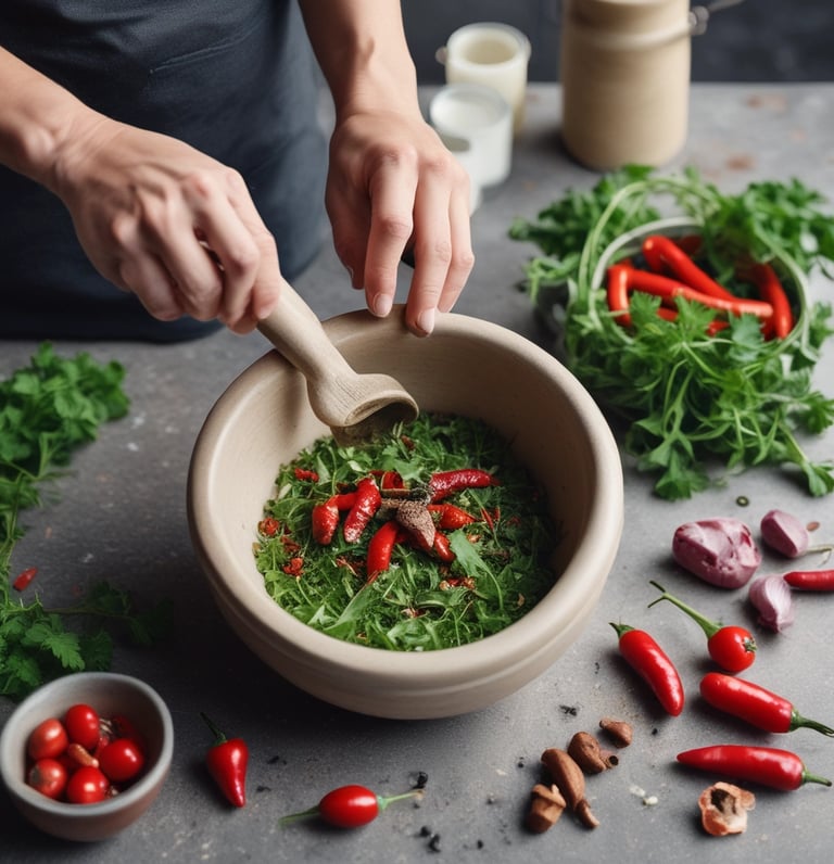 blue and white striped round textile